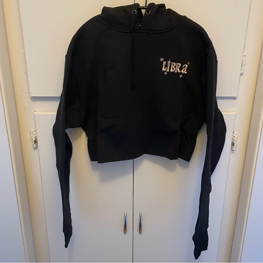 NWT Dolls Kill Horoscopez Libra Cropped Hoodie - Picture 2 of 3